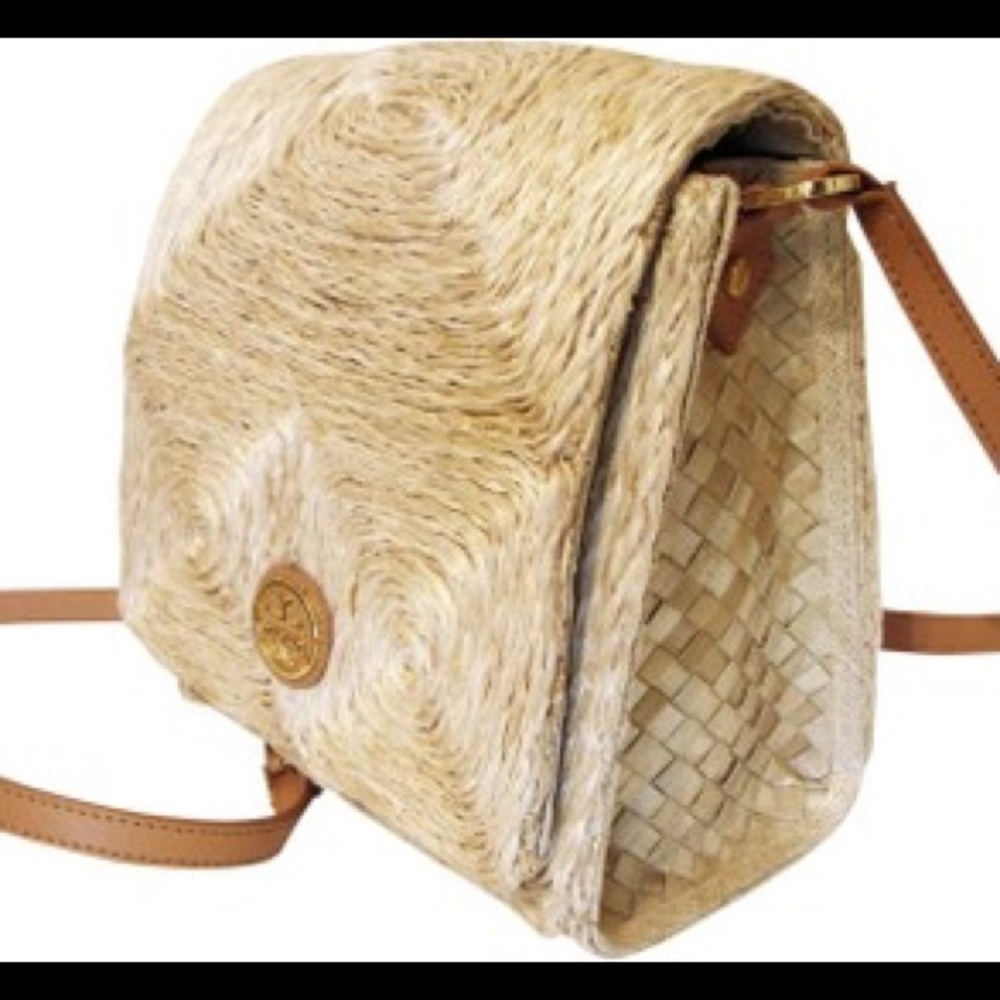 Tory Burch straw purse
